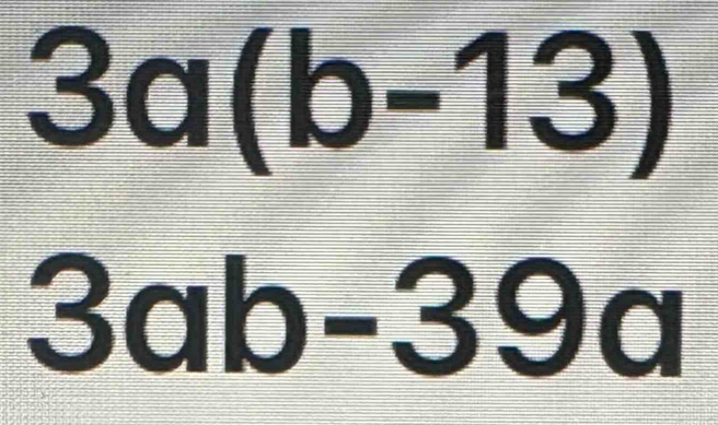 3a(b-13)
3ab-39a