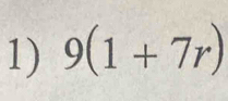 9(1+7r)