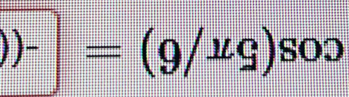 cos (5π /6)=-((