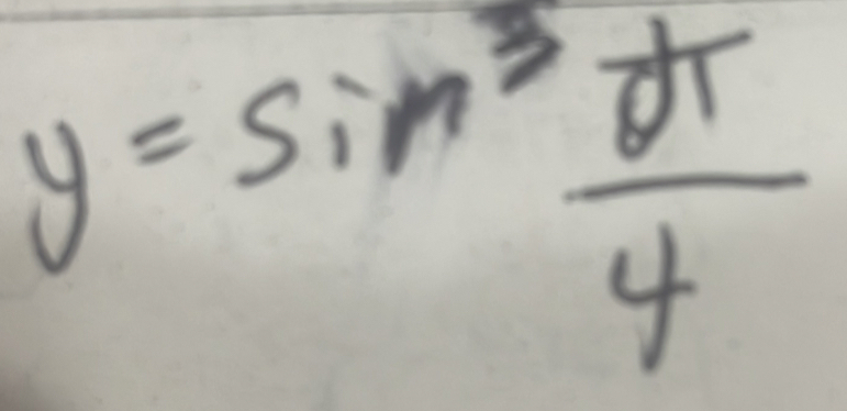 y=sin^3 θ t/4 