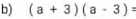 (a+3)(a-3)=