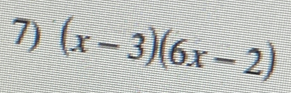 (x-3)(6x-2)