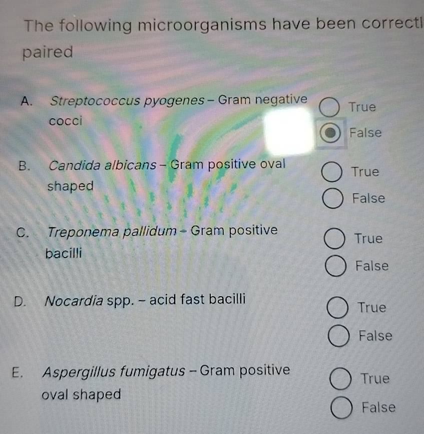 Selesai:The following microorganisms have been correctl paired A ...