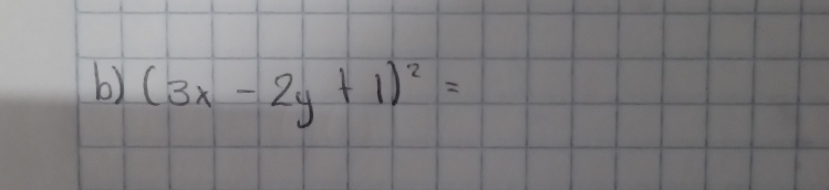 (3x-2y+1)^2=