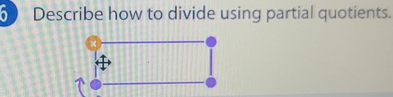 Describe how to divide using partial quotients.