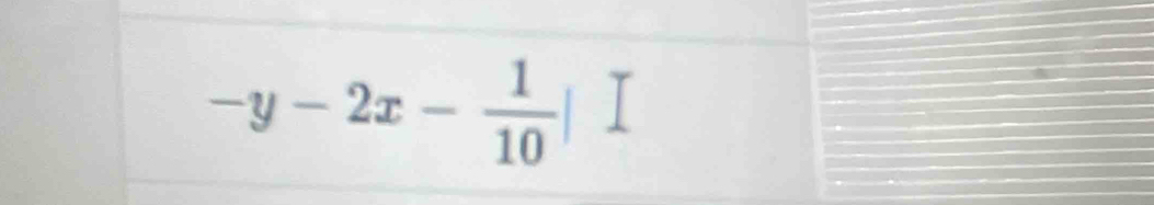 -y-2x- 1/10 |