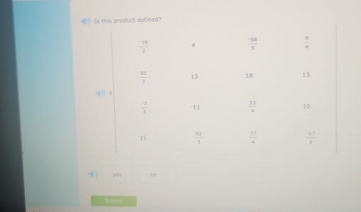 Is this product defined?
1) yes no
Submi