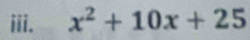 x^2+10x+25