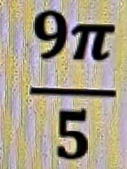  9π /5 