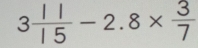 3 11/15 -2.8*  3/7 