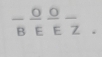 frac B O/E  O/E frac Z.