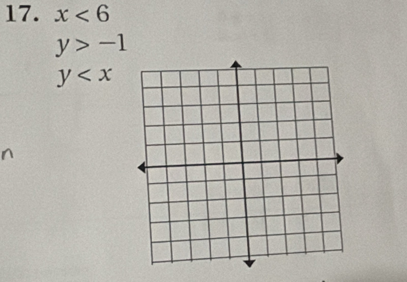 x<6</tex>
y>-1
y