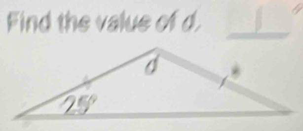 Find the value of d,_