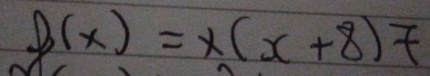 D(x)=x(x+8)7