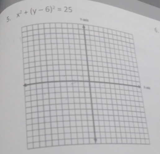 x^2+(y-6)^2=25
6.