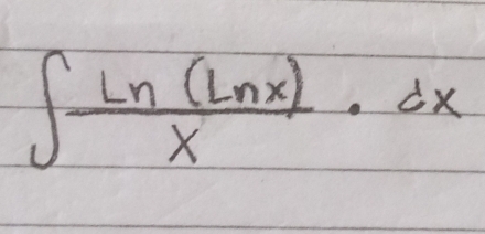 ∈t  Ln(ln x)/x · dx