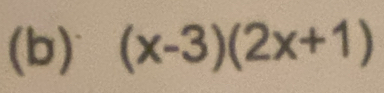 (x-3)(2x+1)