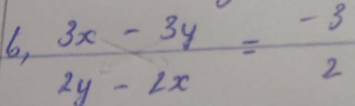 6, 3x-3y=-3
2y-2x