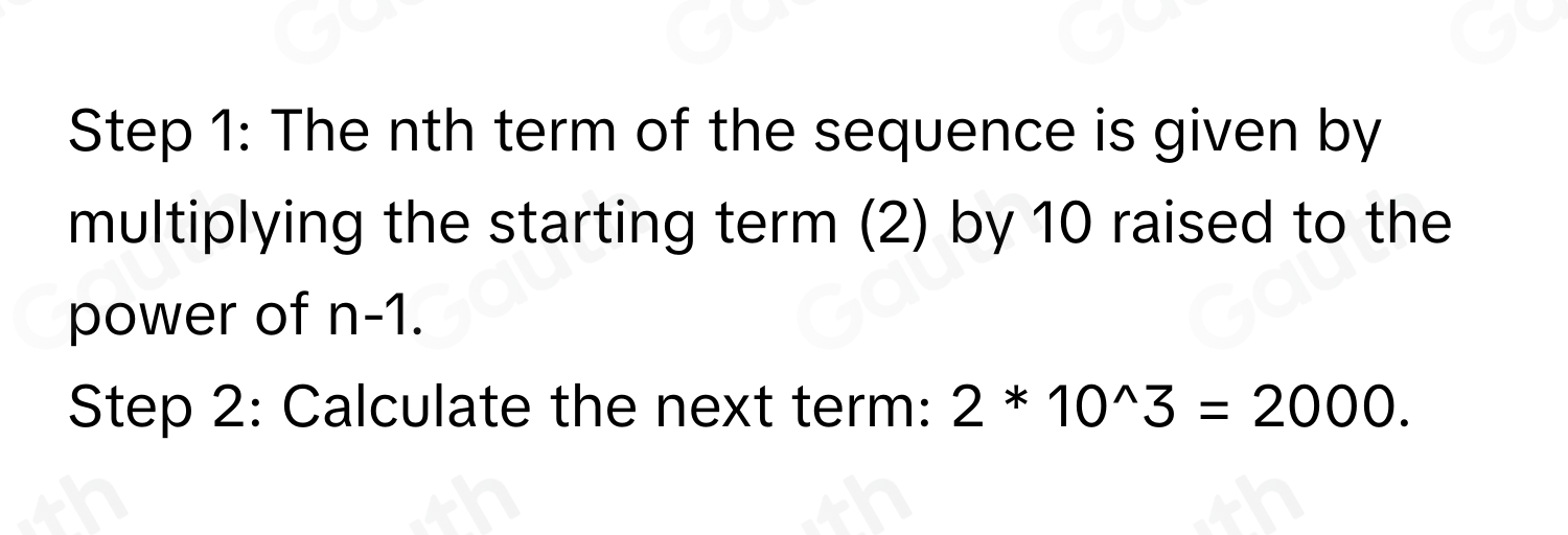 Next term =200* 10
=2000