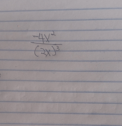 frac -4x^2(2x)^3