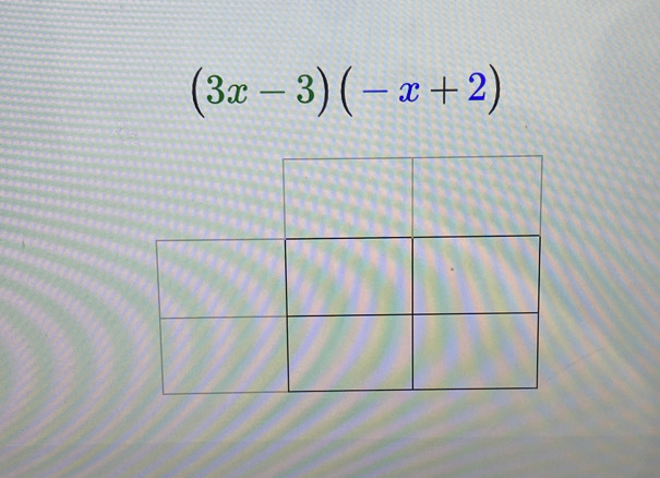 (3x-3)(-x+2)