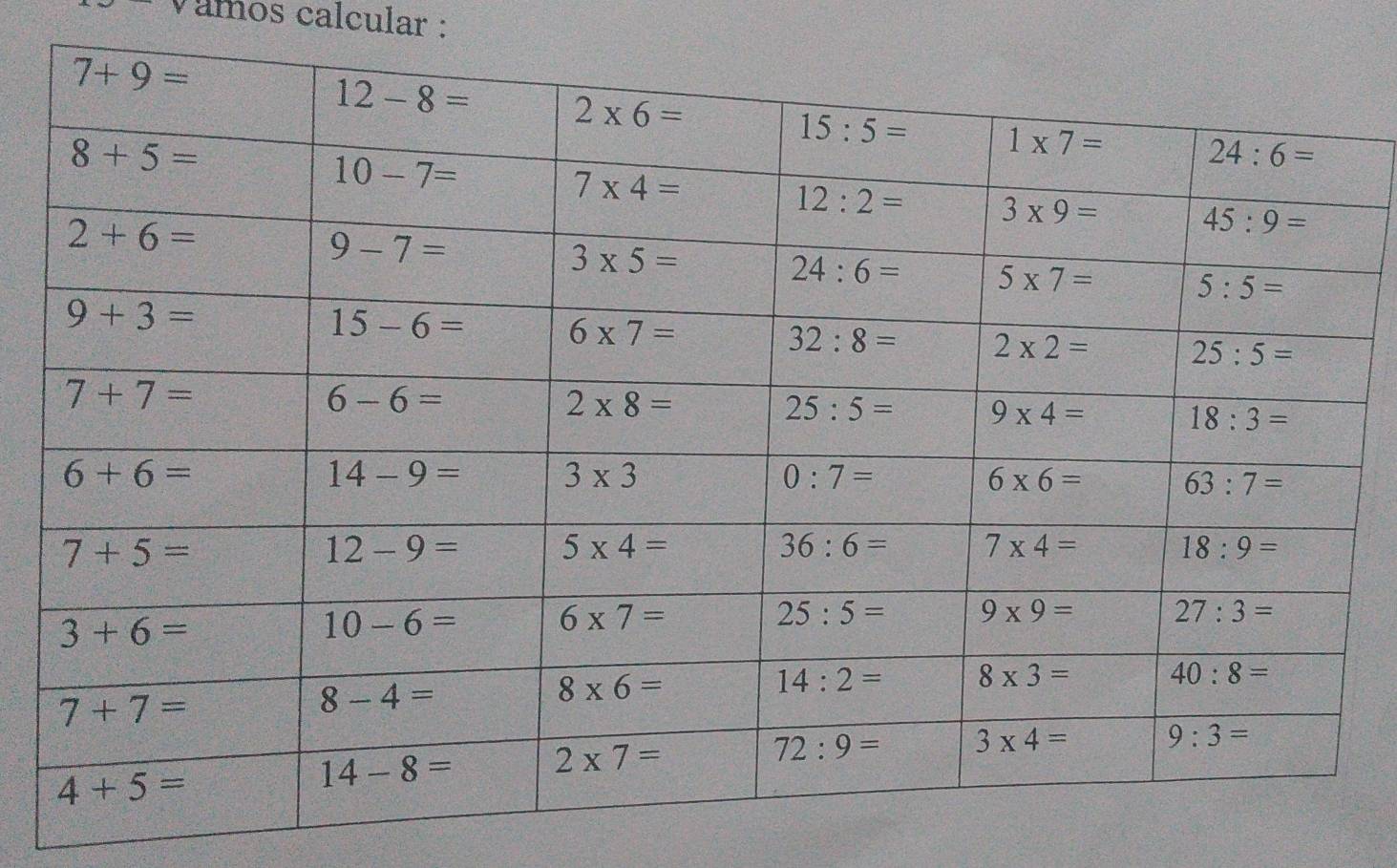 amos calcular :