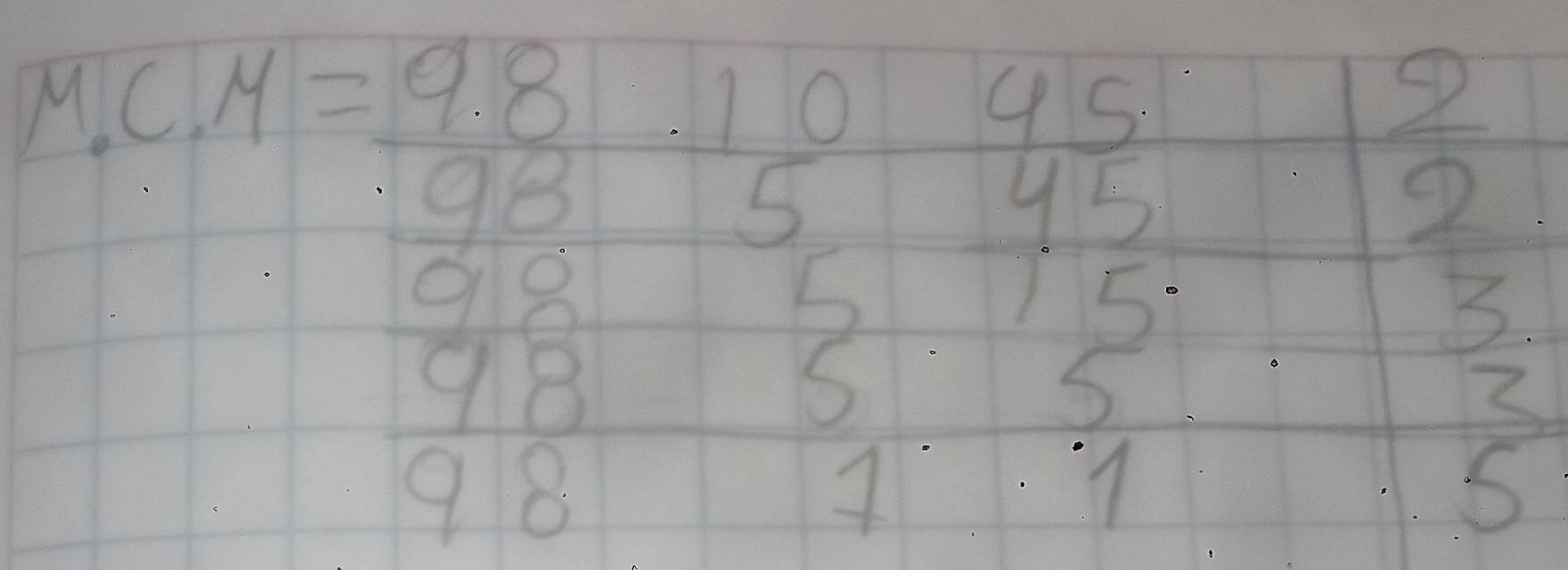 beginarrayr 1.C.4-98.1045.12 98.54.558.5frac 125.51  985/98 . 5/98 .frac 3 5endarray 