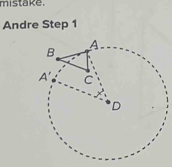 mistake.
Andre Step 1