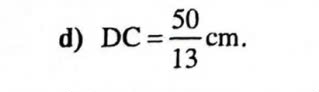 DC= 50/13 cm.