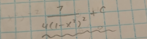 frac 74(1-x^2)^2+c