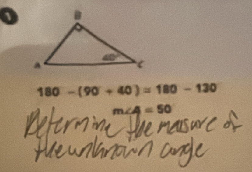 180-(90+40)=180-130
a ≈ 50