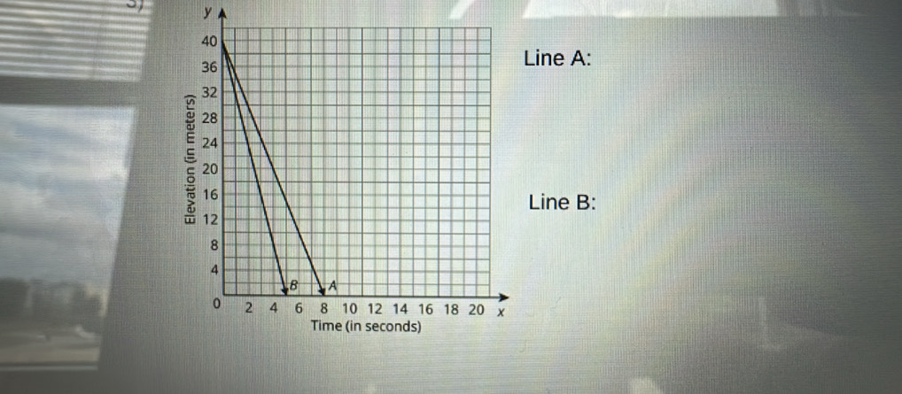 y
Line A : 
Line B :