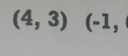 (4,3)(-1,