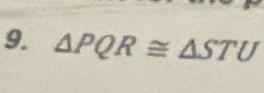 △ PQR≌ △ STU