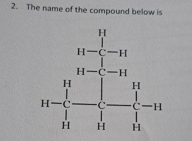 The name of the compound below is