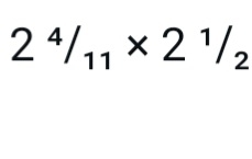 2^4/_11* 2^1/_2