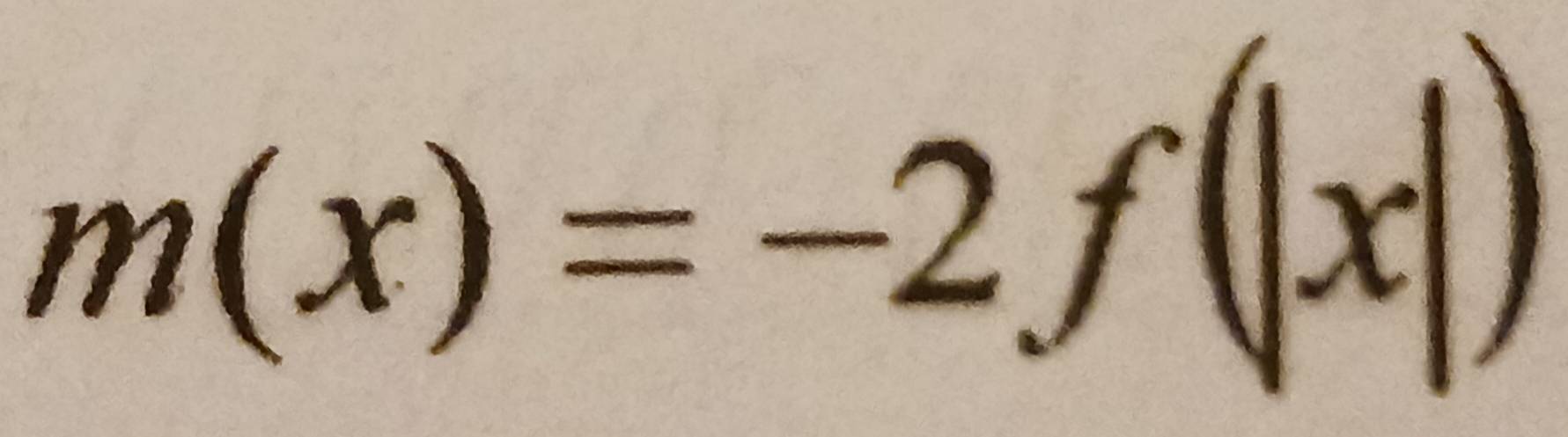 m(x)=-2f(|x|)