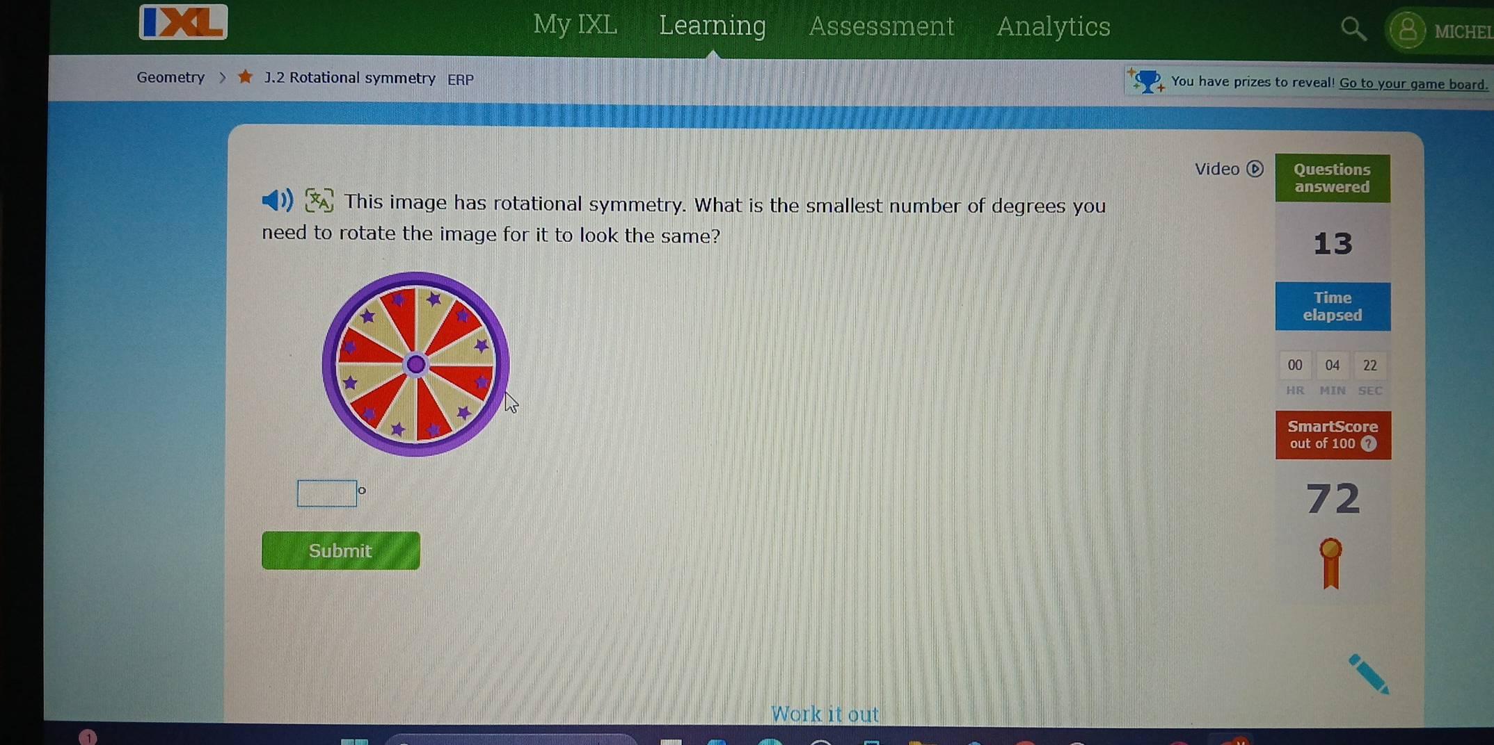 Solved: My IXL Learning Assessment Analytics MICHEI Geometry J.2 ...