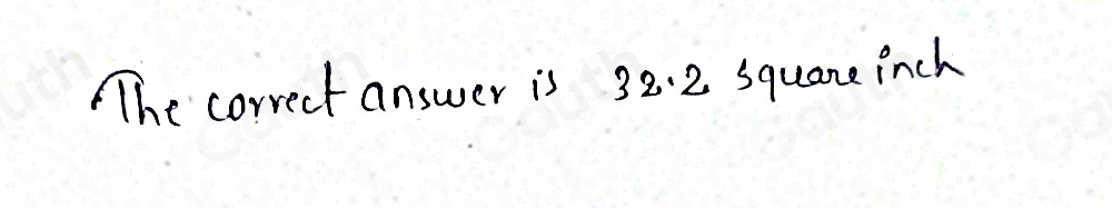 Solved: Find the area, in square inches, of the composite figure. Round ...