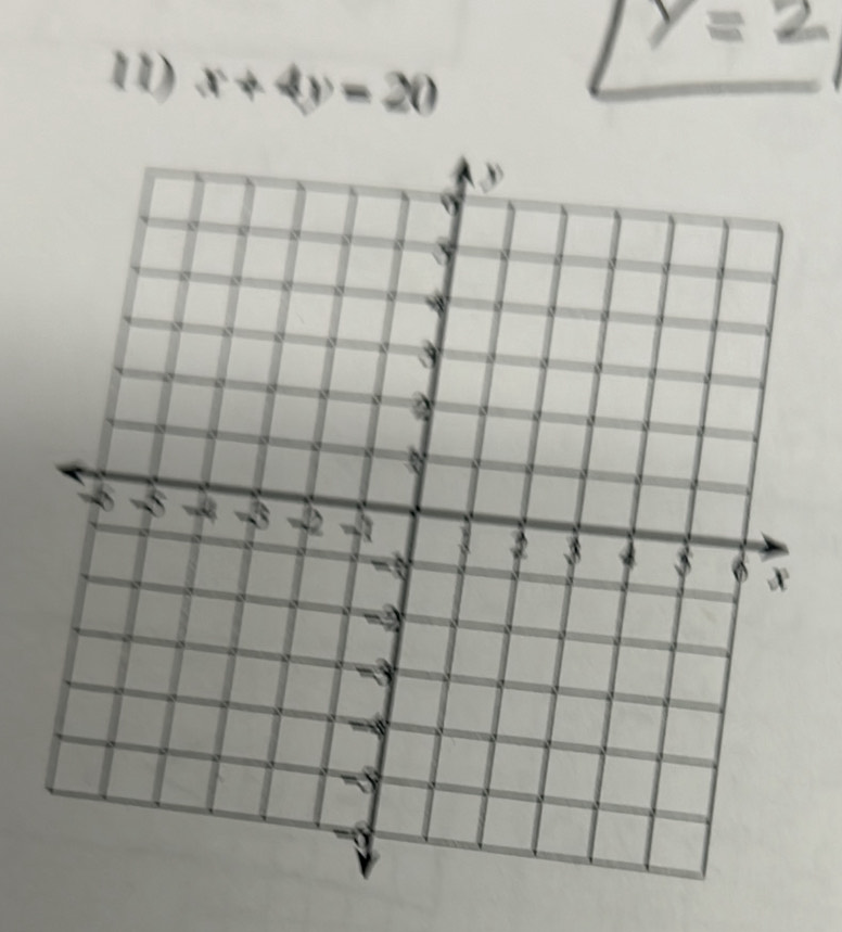 x+4y=20