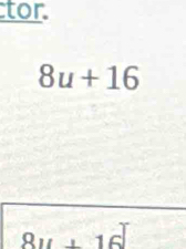 tor
8u+16
8u+16