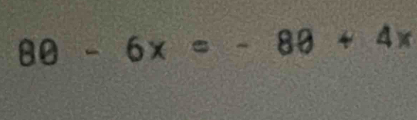 8θ -6x=-8θ +4x