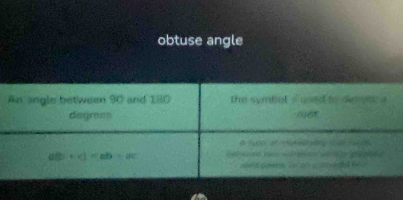 obtuse angle