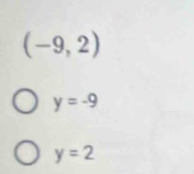 (-9,2)
y=-9
y=2