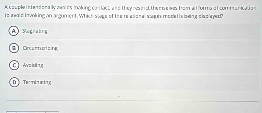 Solved: A couple intentionally avoids making contact, and they restrict ...