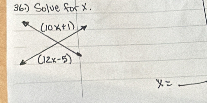 360 Solve for x.
x=
_