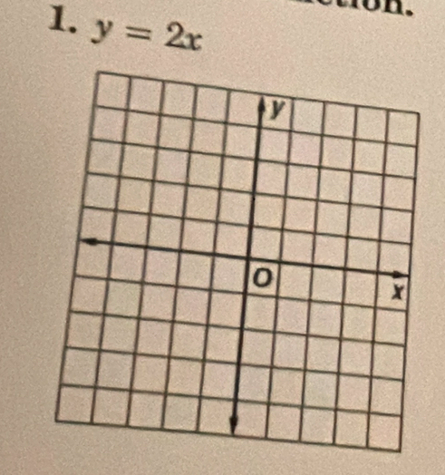 y=2x
n .