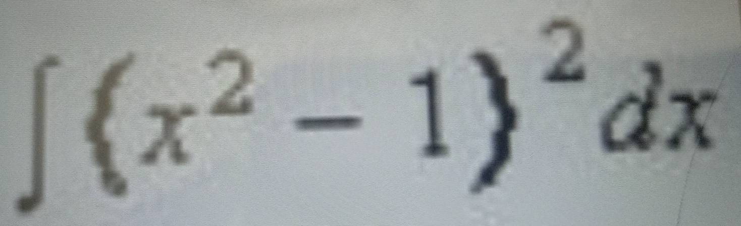 ∈t (x^2-1)^2dx