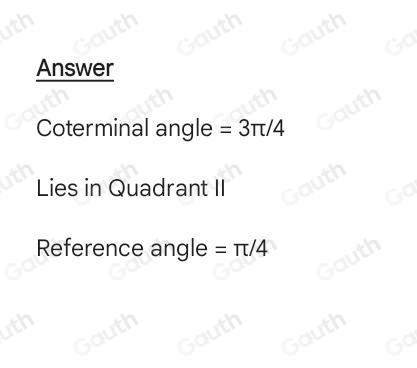 Solved: For the rotation - 21π /4 , find the coterminal angle from 0≤ θ