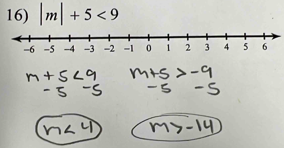 |m|+5<9</tex>